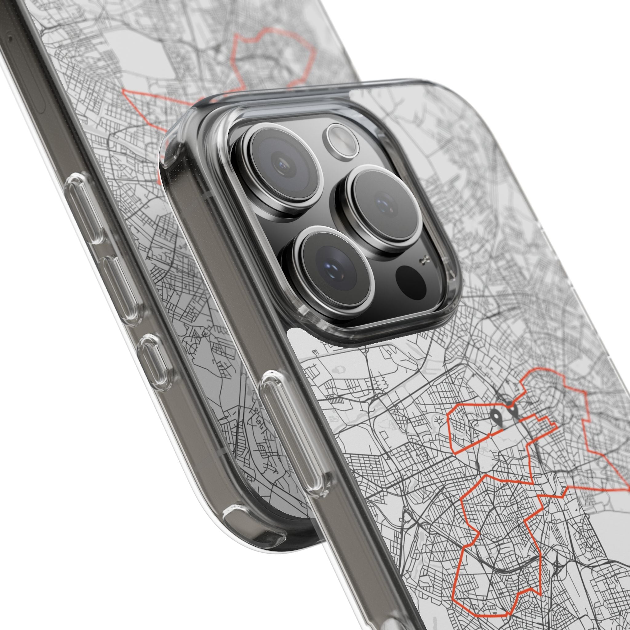 Berlin Marathon Route Clear Impact-Resistant Phone Case