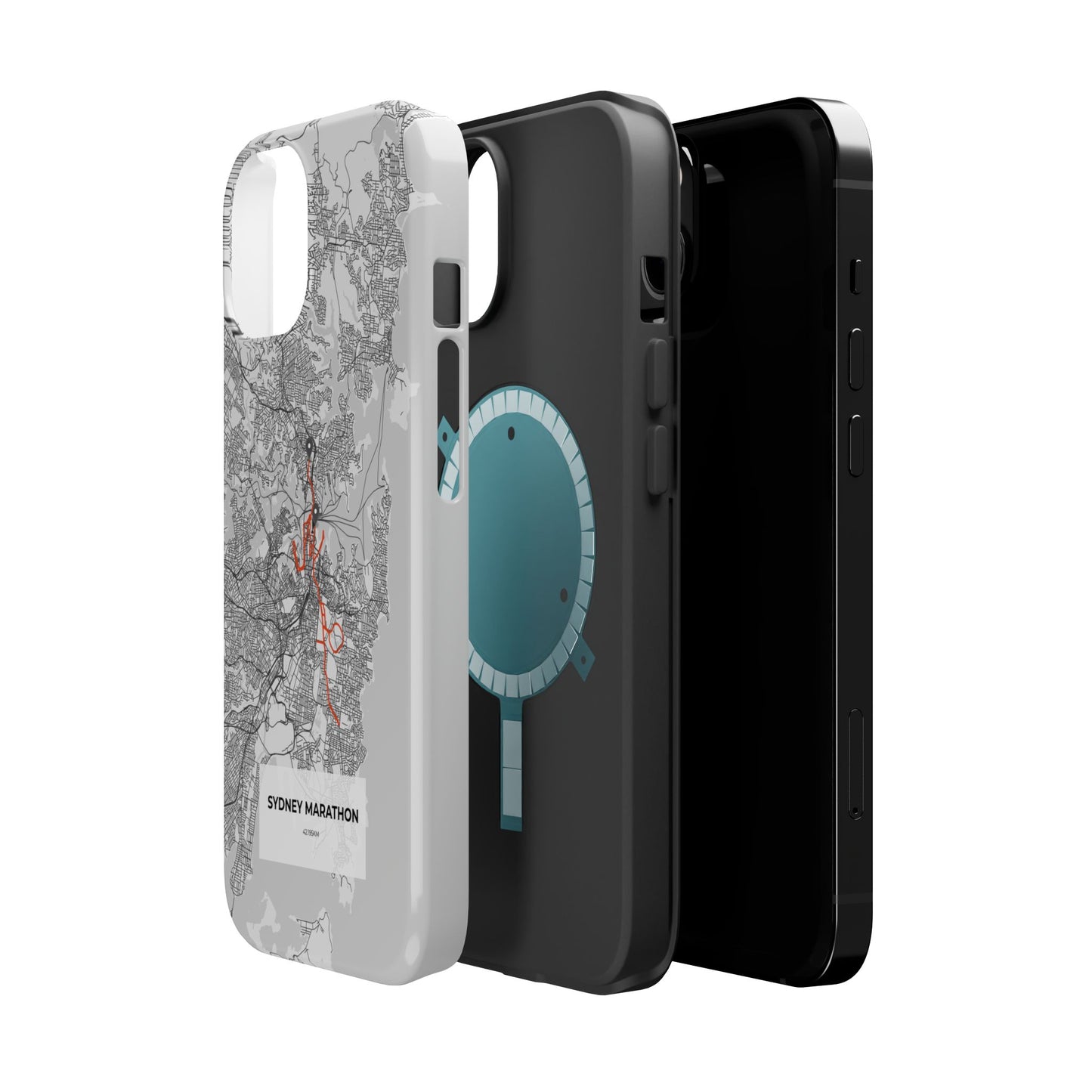 Sydney Marathon Route Magnetic Impact-Resistant Phone Case