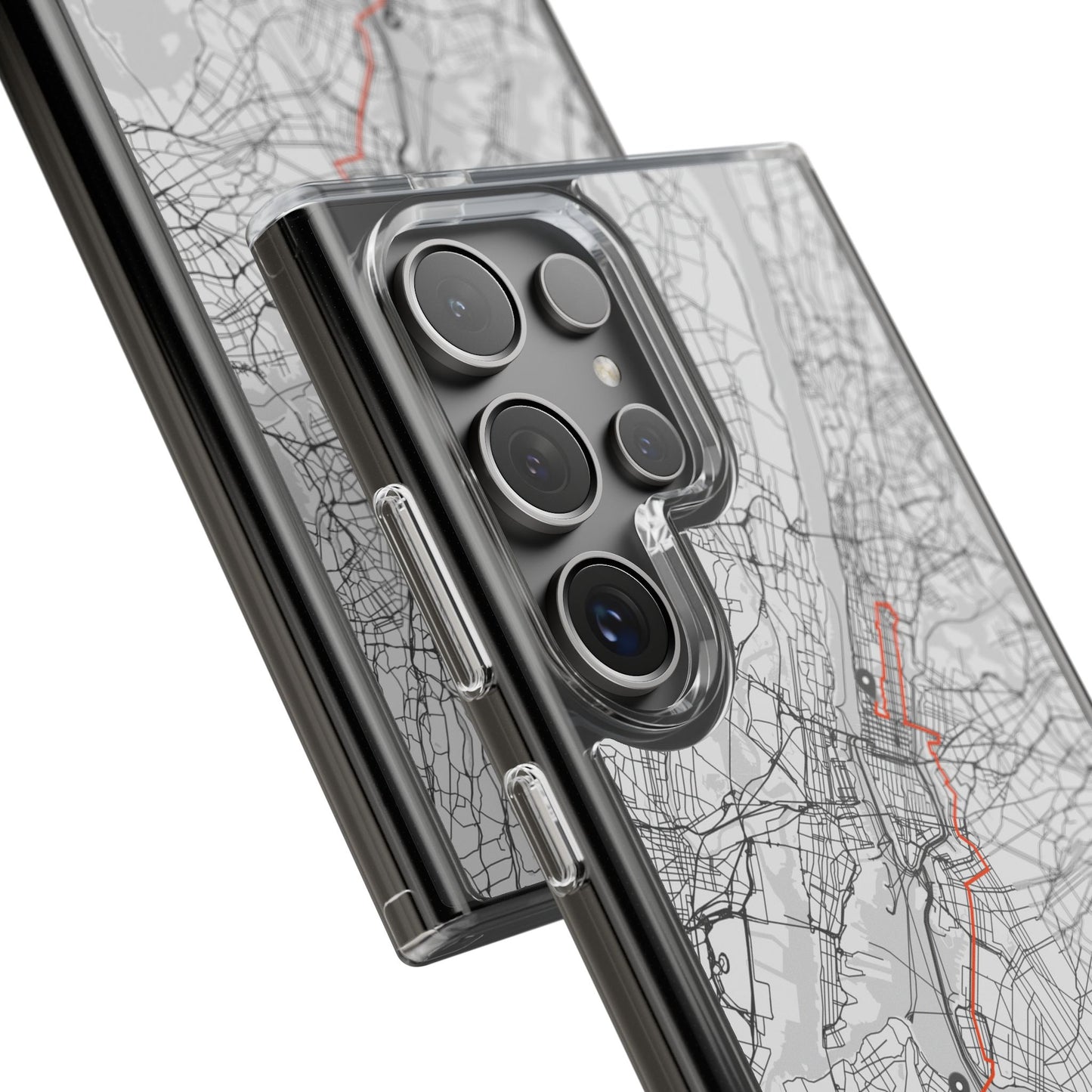 New York Marathon Route Clear Impact-Resistant Phone Case