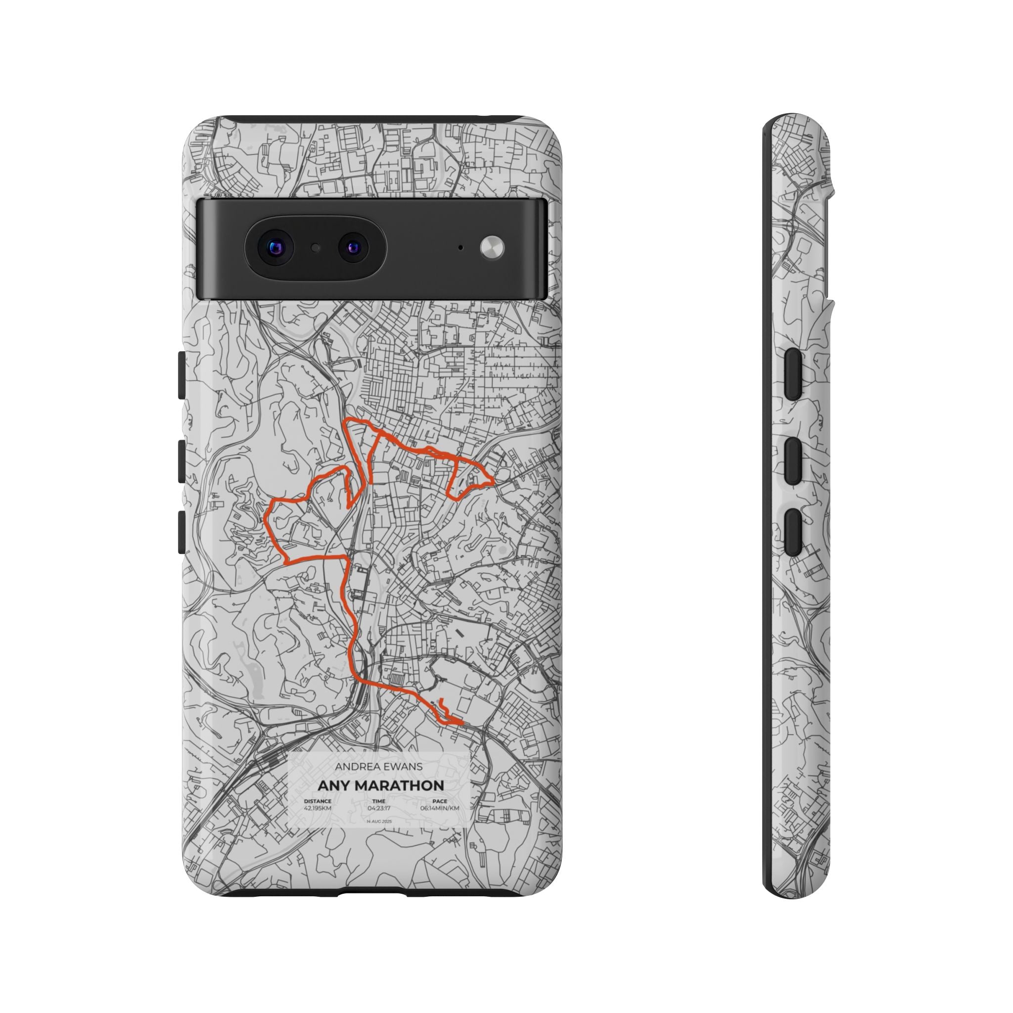 Customized Marathon Route Tough Phone Case