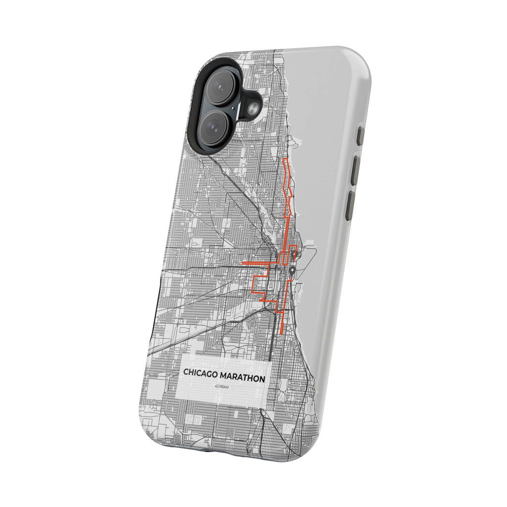 Chicago Marathon Route Magnetic Impact-Resistant Phone Case