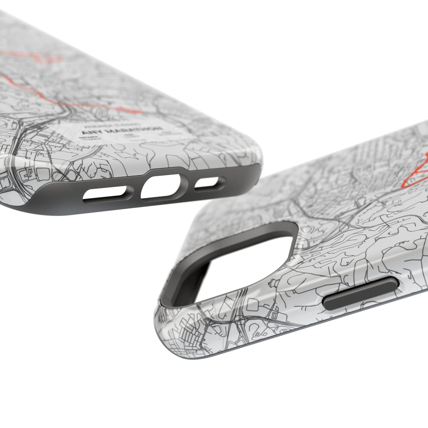 Customized Marathon Route Magnetic Impact-Resistant Phone Case