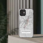 New York Marathon Route Clear Impact-Resistant Phone Case
