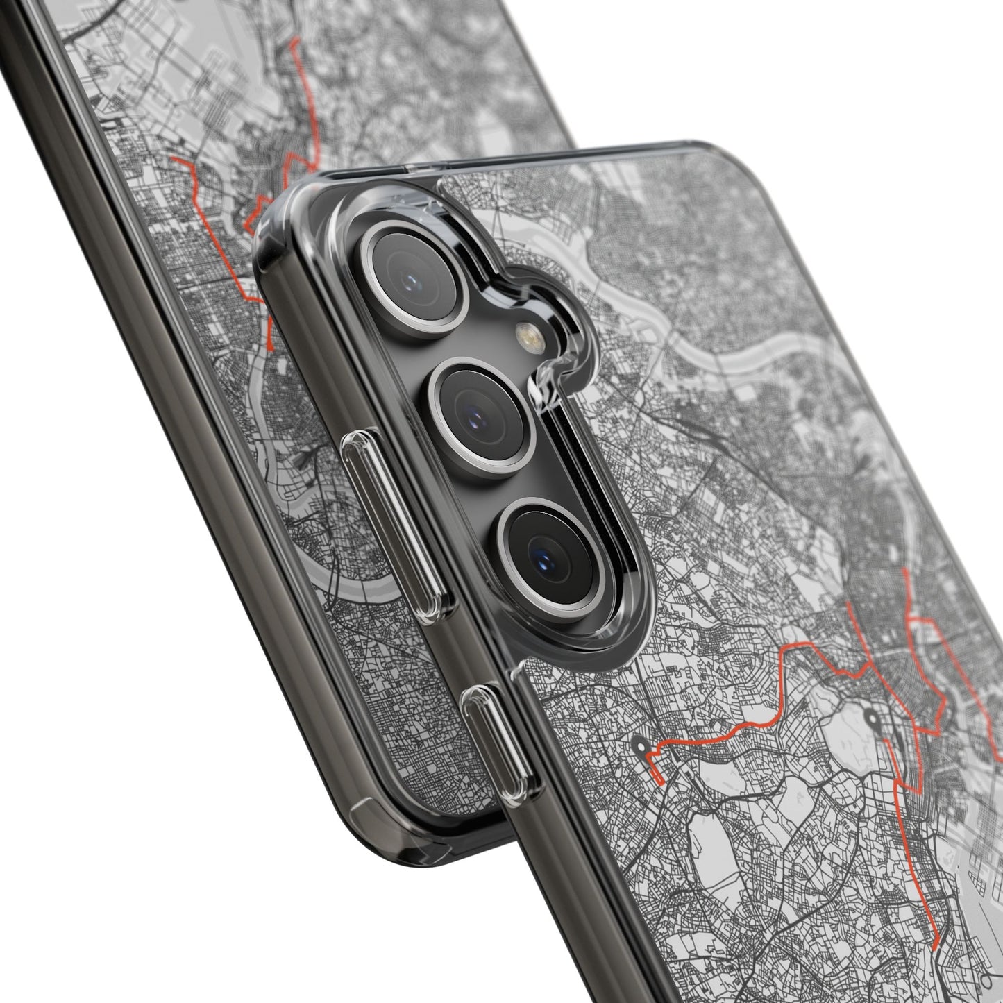 Tokyo Marathon Route Clear Impact-Resistant Phone Case