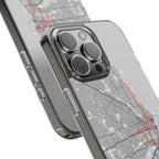 Chicago Marathon Route Clear Impact-Resistant Phone Case