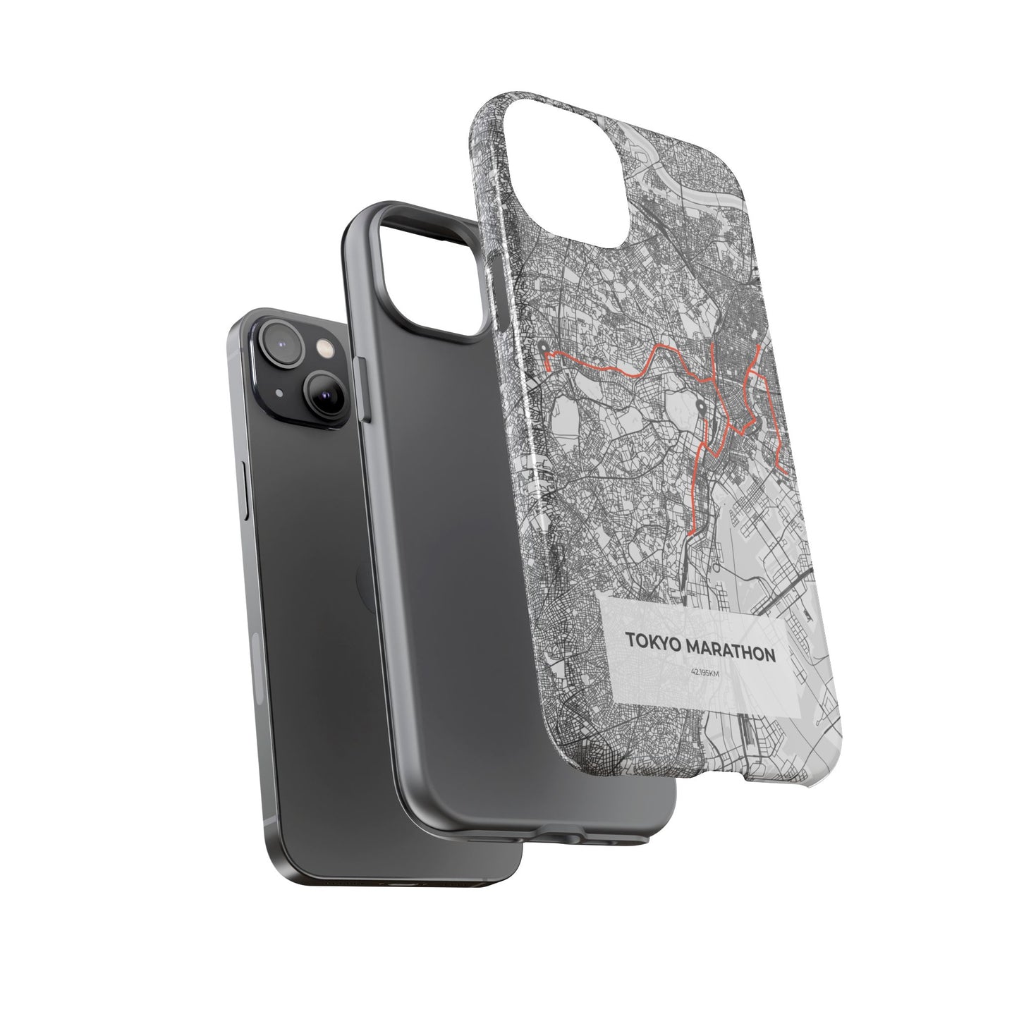 Tokyo Marathon Route Tough Phone Case