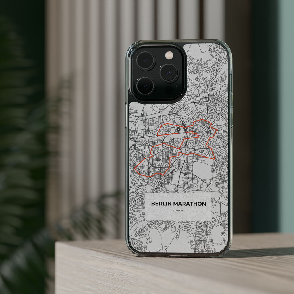 Berlin Marathon Route Clear Impact-Resistant Phone Case