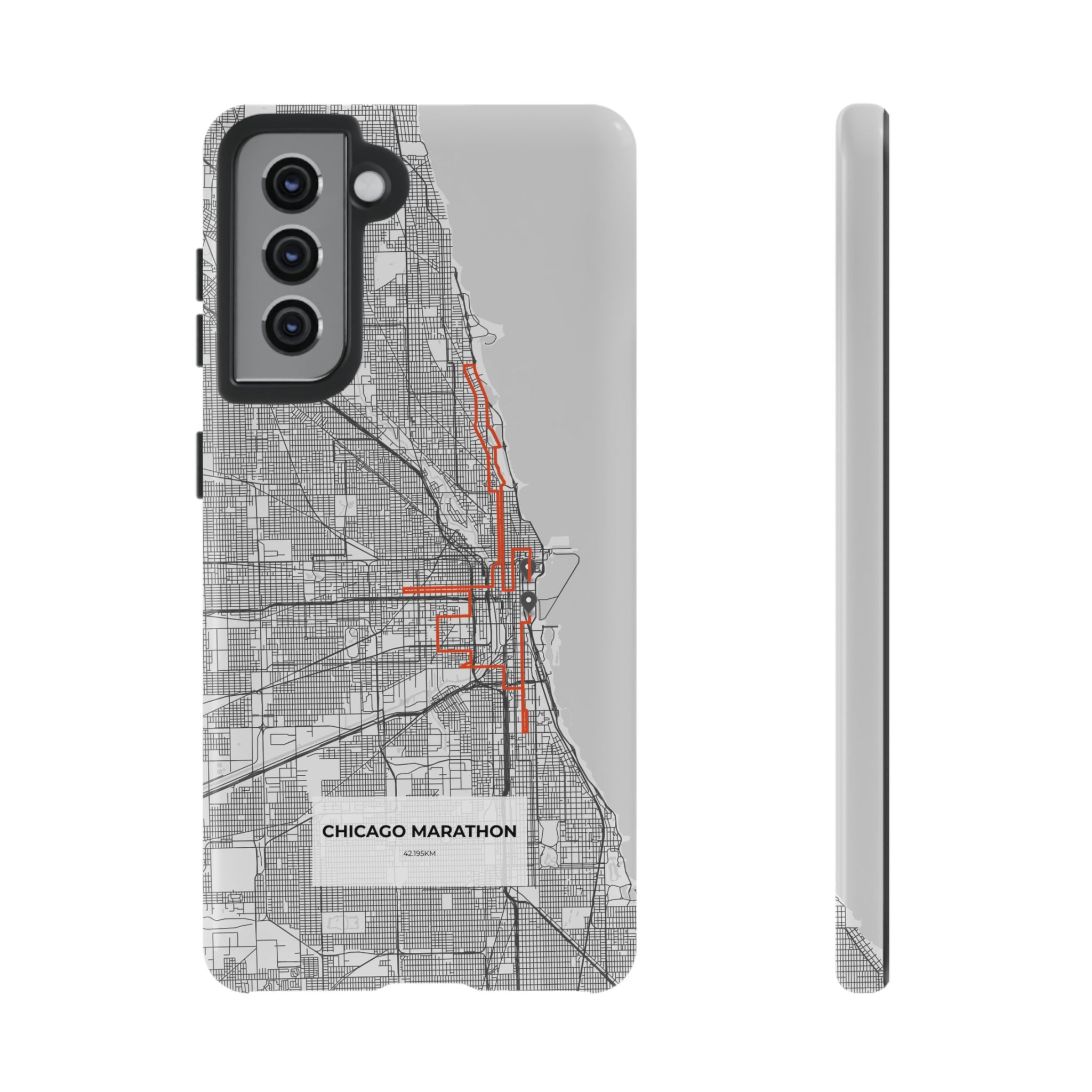 Chicago Marathon Route Tough Phone Case