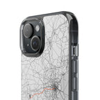 Boston Marathon Route Clear Impact-Resistant Phone Case