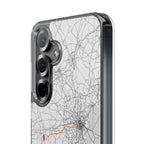 Boston Marathon Route Clear Impact-Resistant Phone Case