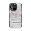 London Marathon Route Magnetic Clear Impact-Resistant Phone Case