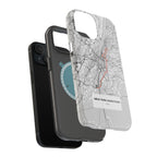 New York Marathon Route Magnetic Impact-Resistant Phone Case
