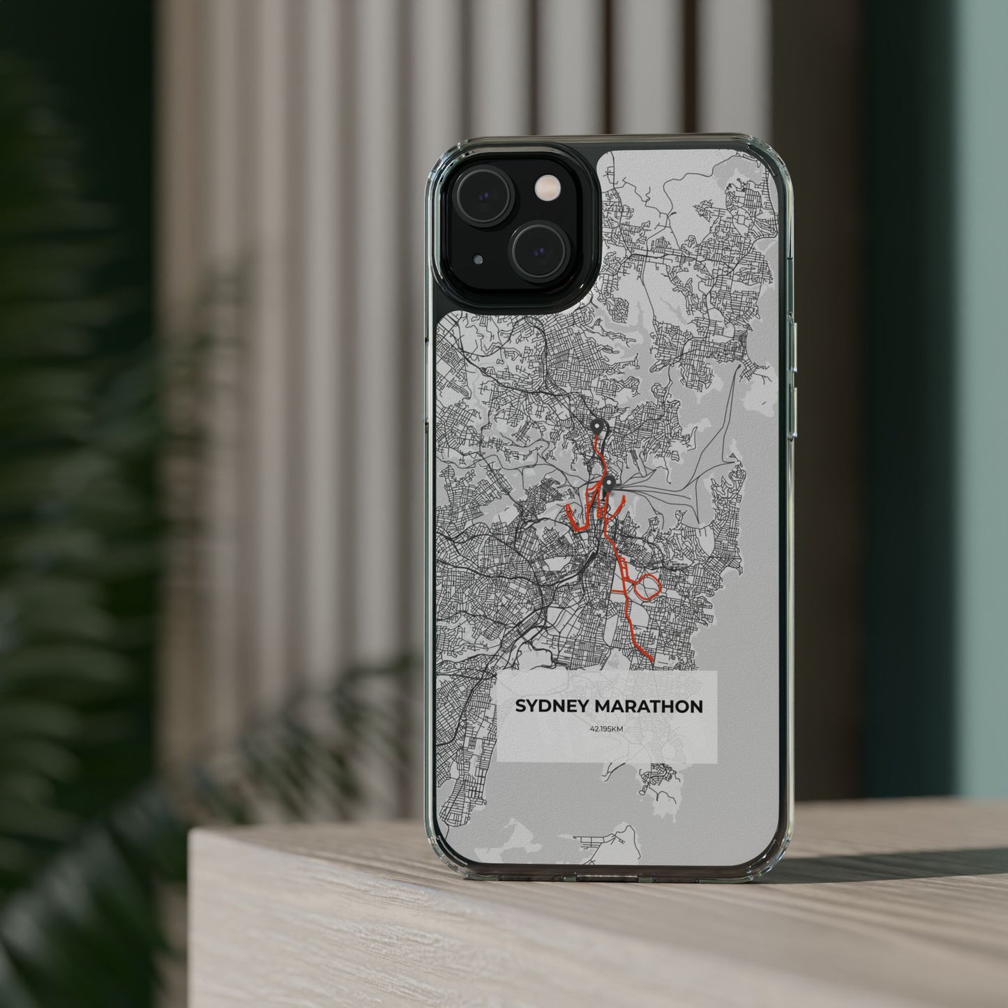 Sydney Marathon Route Clear Impact-Resistant Phone Case