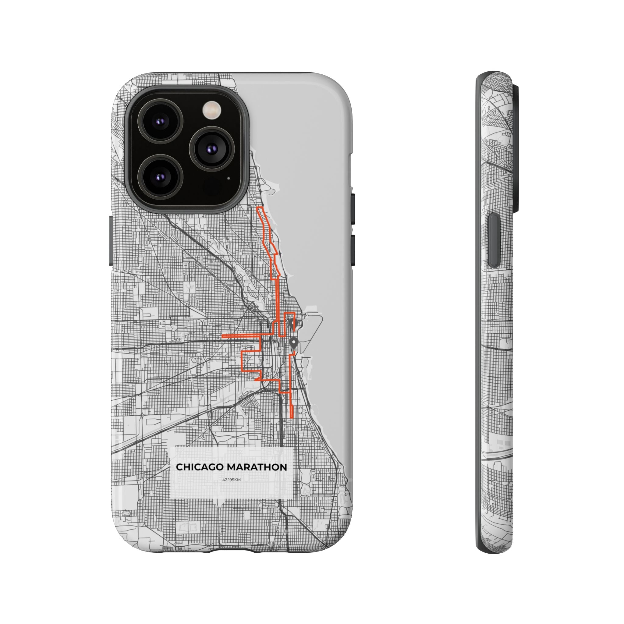 Chicago Marathon Route Tough Phone Case
