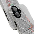 Chicago Marathon Route Tough Phone Case