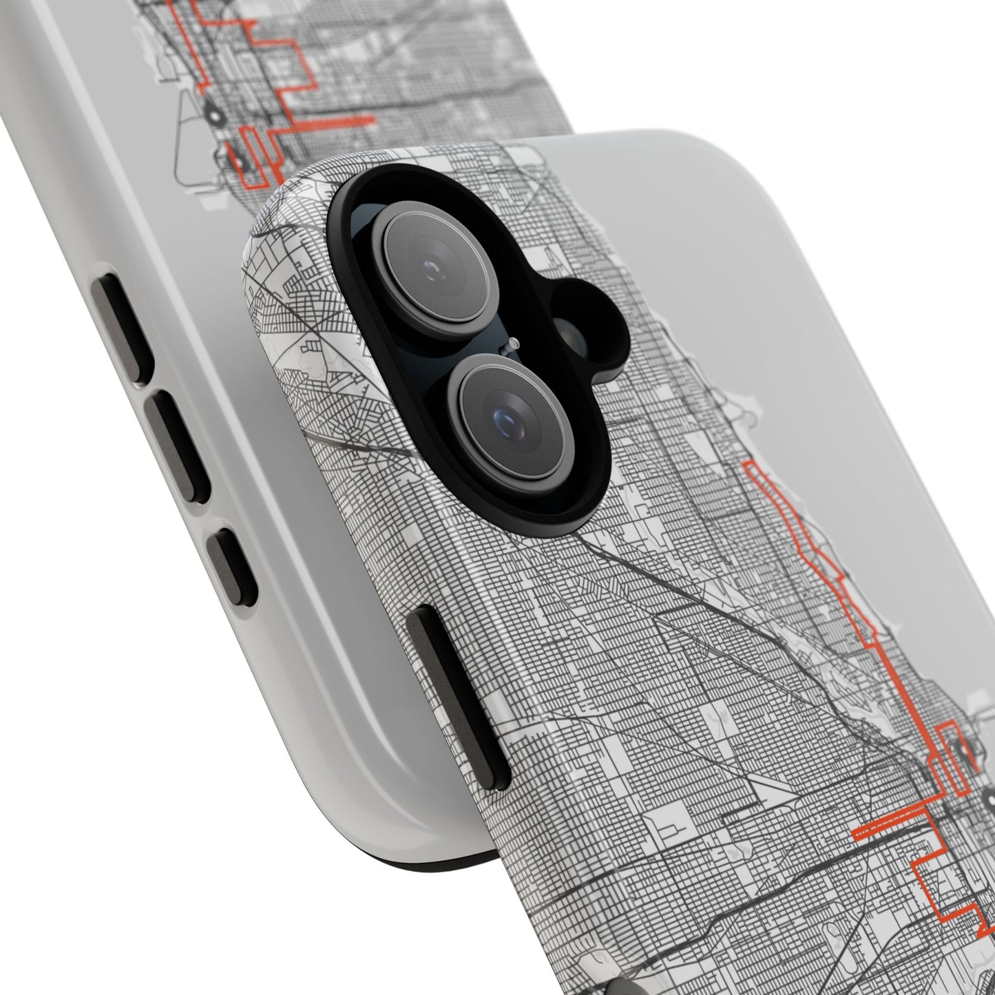 Chicago Marathon Route Tough Phone Case