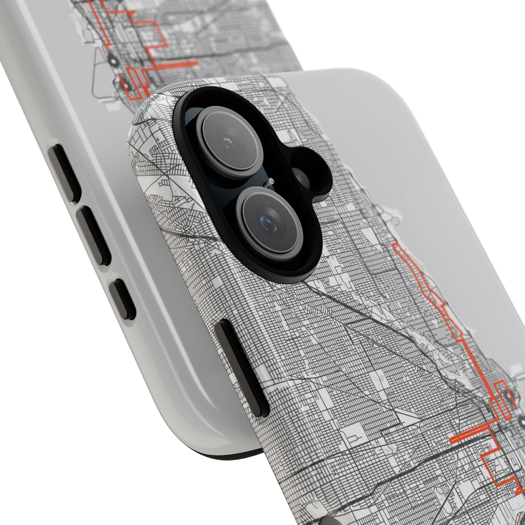 Chicago Marathon Route Tough Phone Case