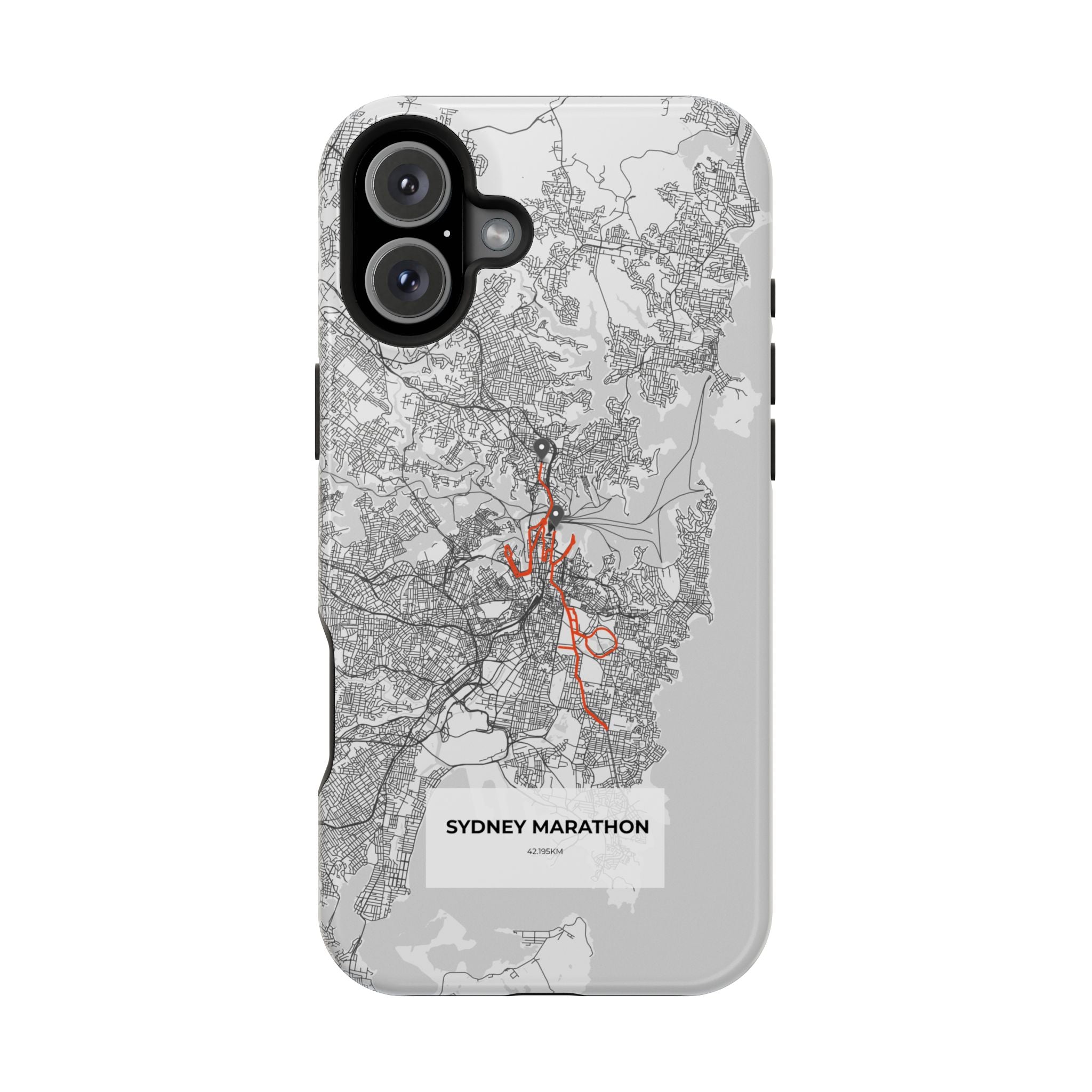 Sydney Marathon Route Magnetic Impact-Resistant Phone Case