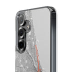 Chicago Marathon Route Clear Impact-Resistant Phone Case