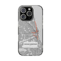 Chicago Marathon Route Magnetic Clear Impact-Resistant Phone Case