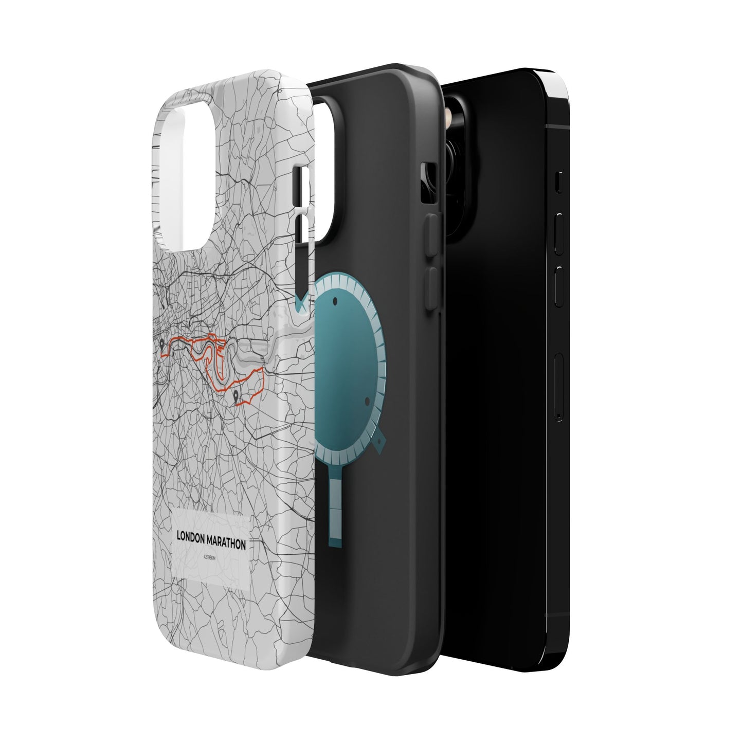 London Marathon Route Magnetic Impact-Resistant Phone Case