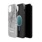 New York Marathon Route Magnetic Impact-Resistant Phone Case