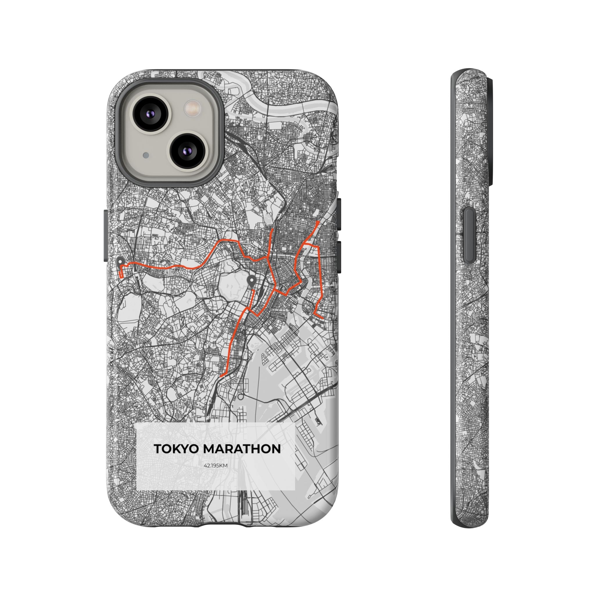 Tokyo Marathon Route Tough Phone Case