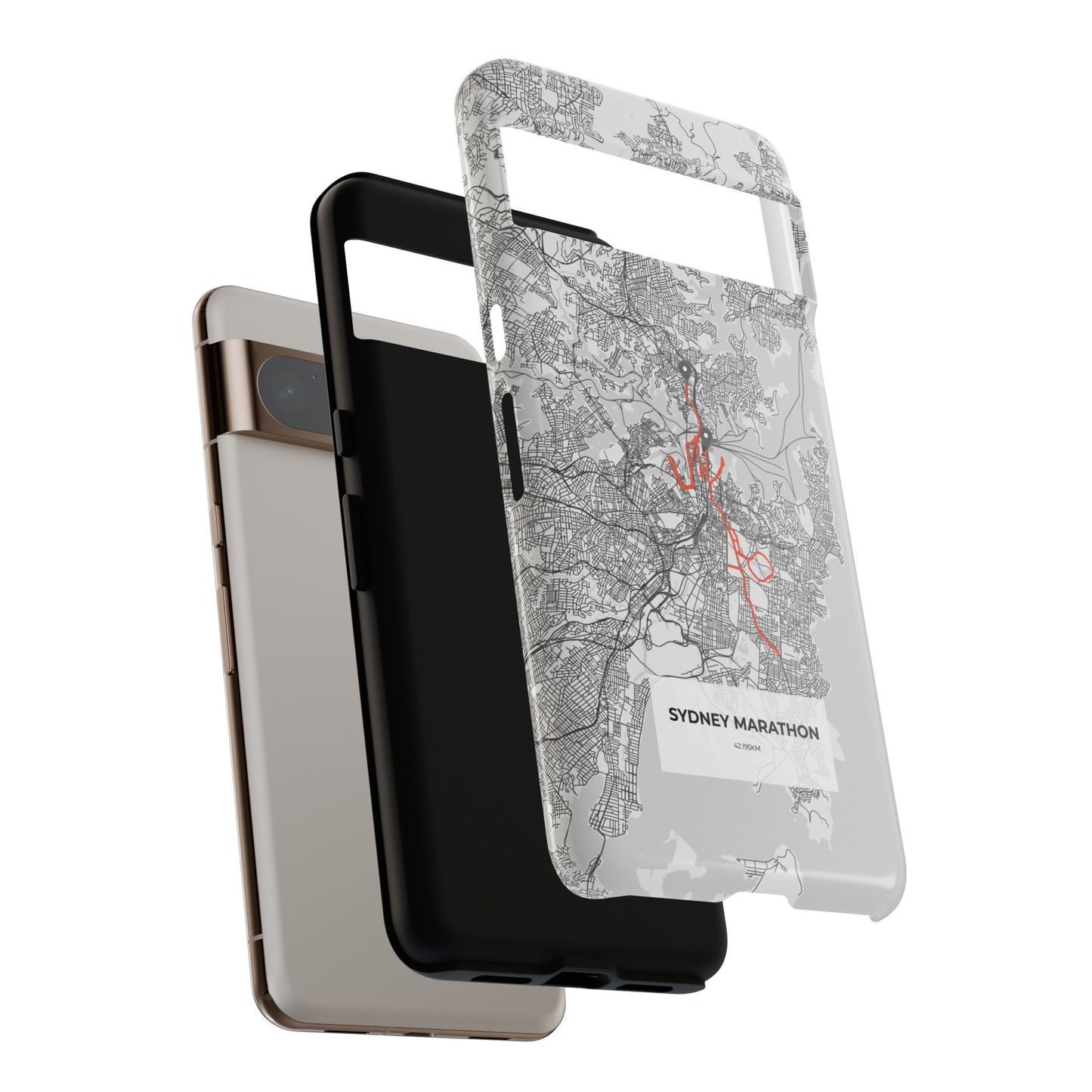 Sydney Marathon Route Tough Phone Case