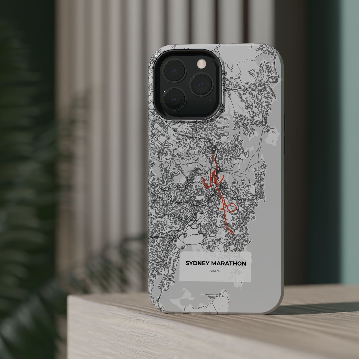 Sydney Marathon Route Magnetic Impact-Resistant Phone Case