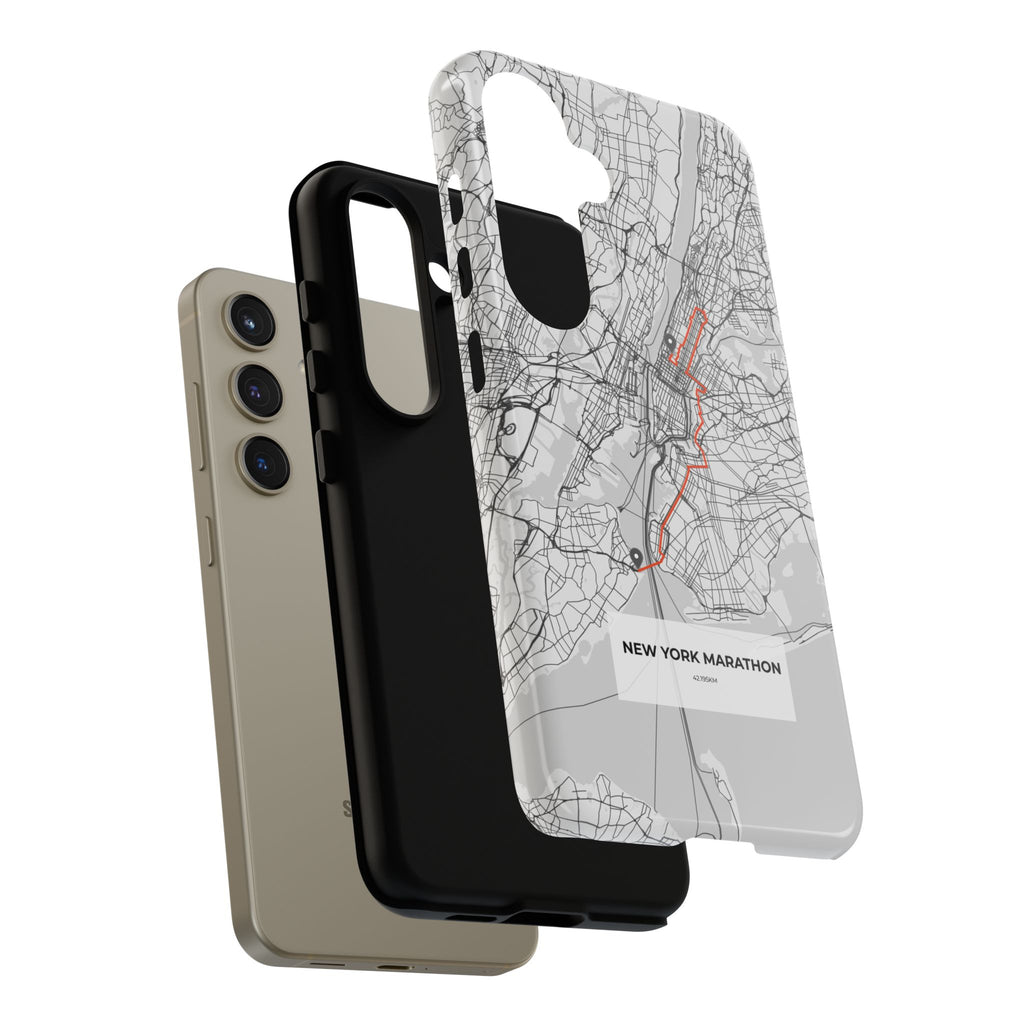 New York Marathon Route Tough Phone Case