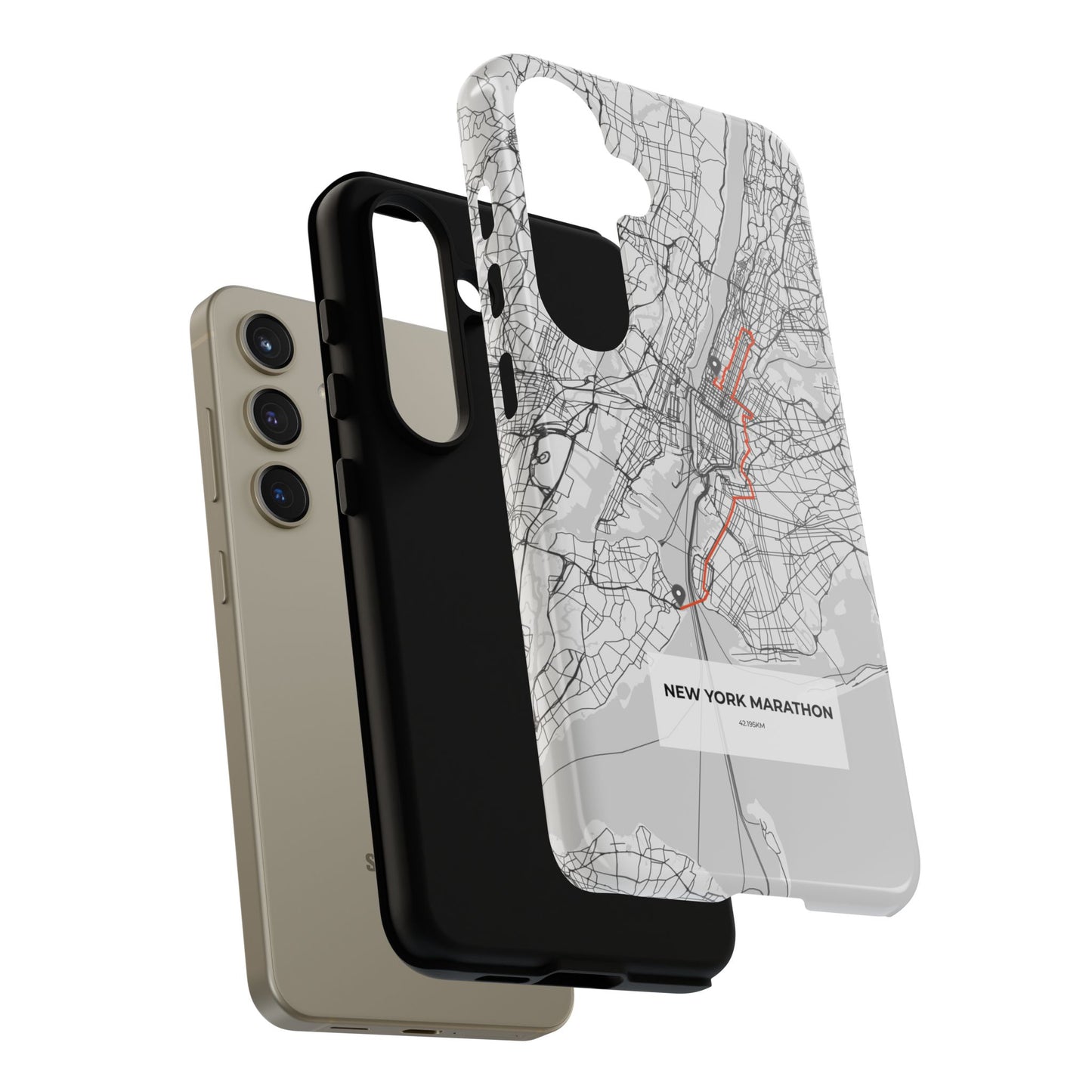 New York Marathon Route Tough Phone Case