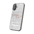 London Marathon Route Clear Impact-Resistant Phone Case