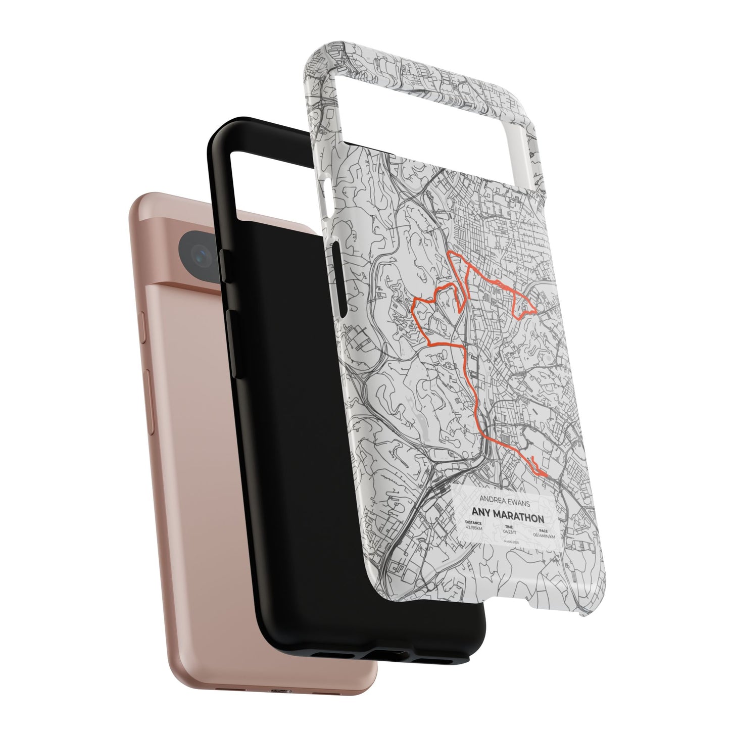 Customized Marathon Route Tough Phone Case