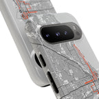 Chicago Marathon Route Tough Phone Case