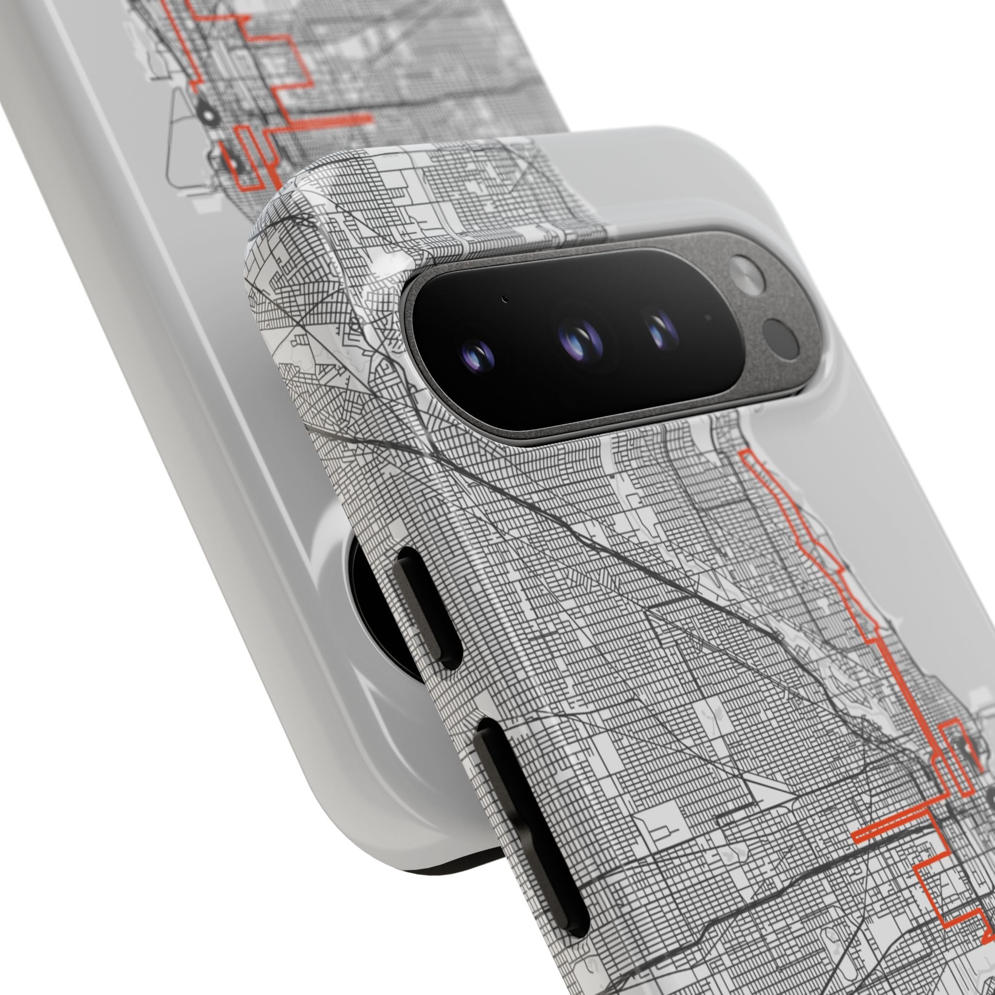 Chicago Marathon Route Tough Phone Case