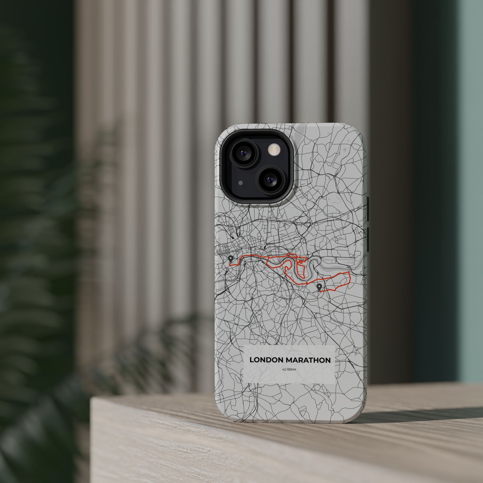 London Marathon Route Magnetic Impact-Resistant Phone Case