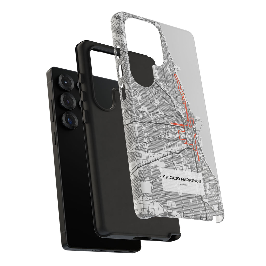 Chicago Marathon Route Tough Phone Case