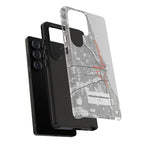 Chicago Marathon Route Tough Phone Case