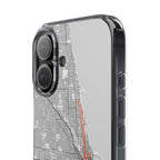 Chicago Marathon Route Clear Impact-Resistant Phone Case