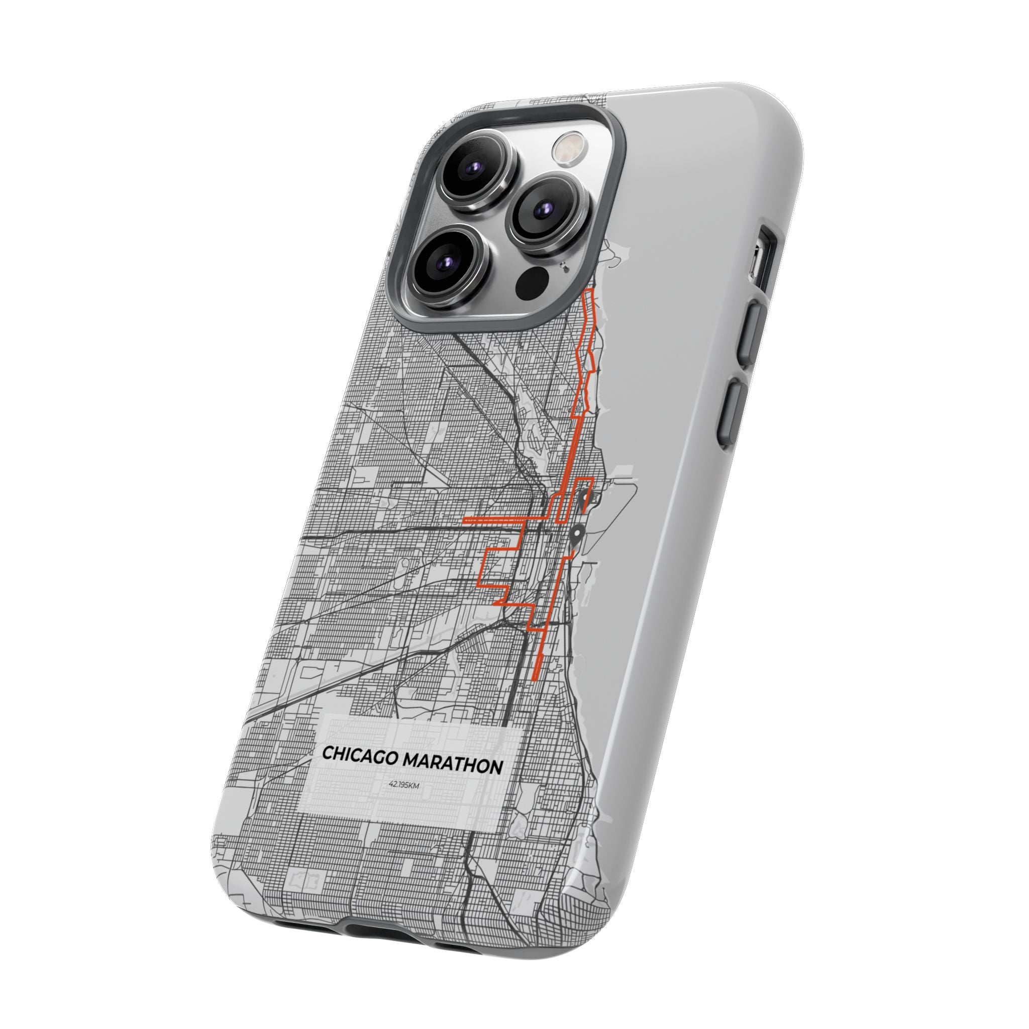 Chicago Marathon Route Tough Phone Case