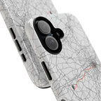 Boston Marathon Route Tough Phone Case