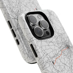 Boston Marathon Route Tough Phone Case