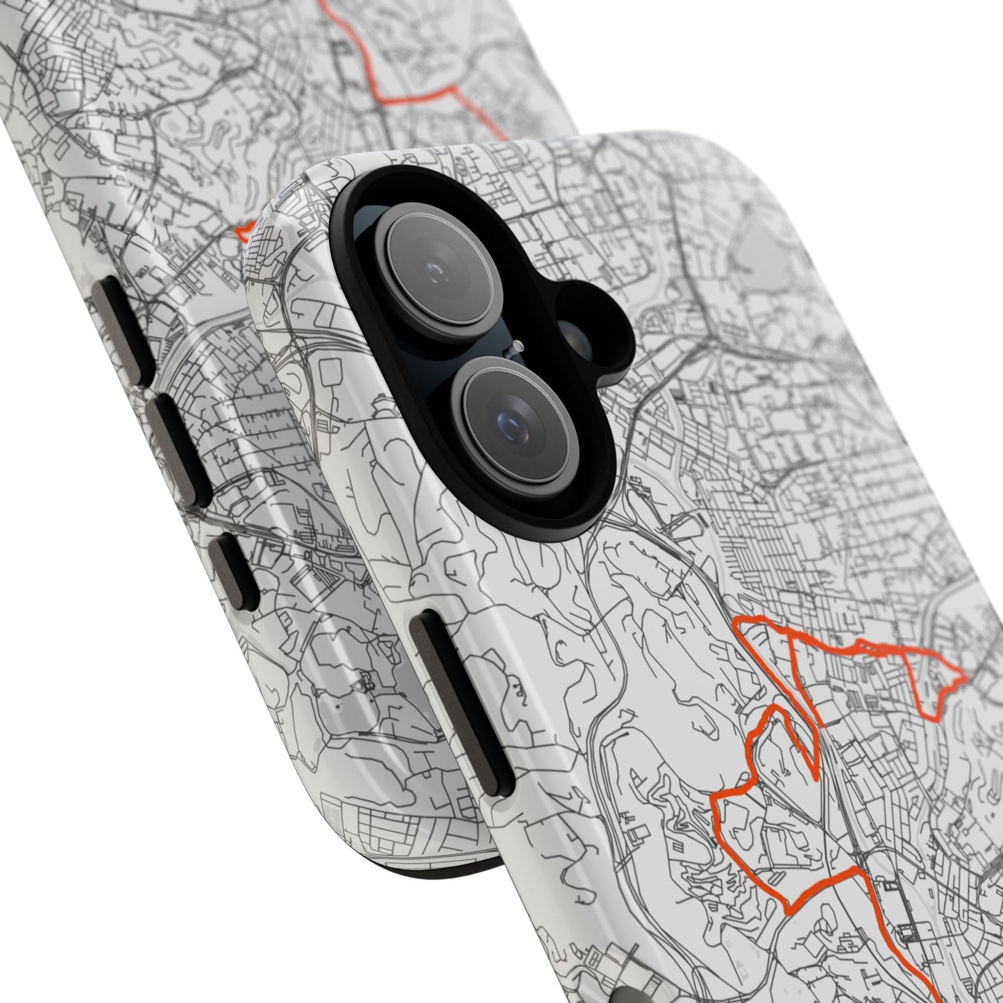 Customized Marathon Route Tough Phone Case