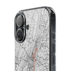 New York Marathon Route Clear Impact-Resistant Phone Case