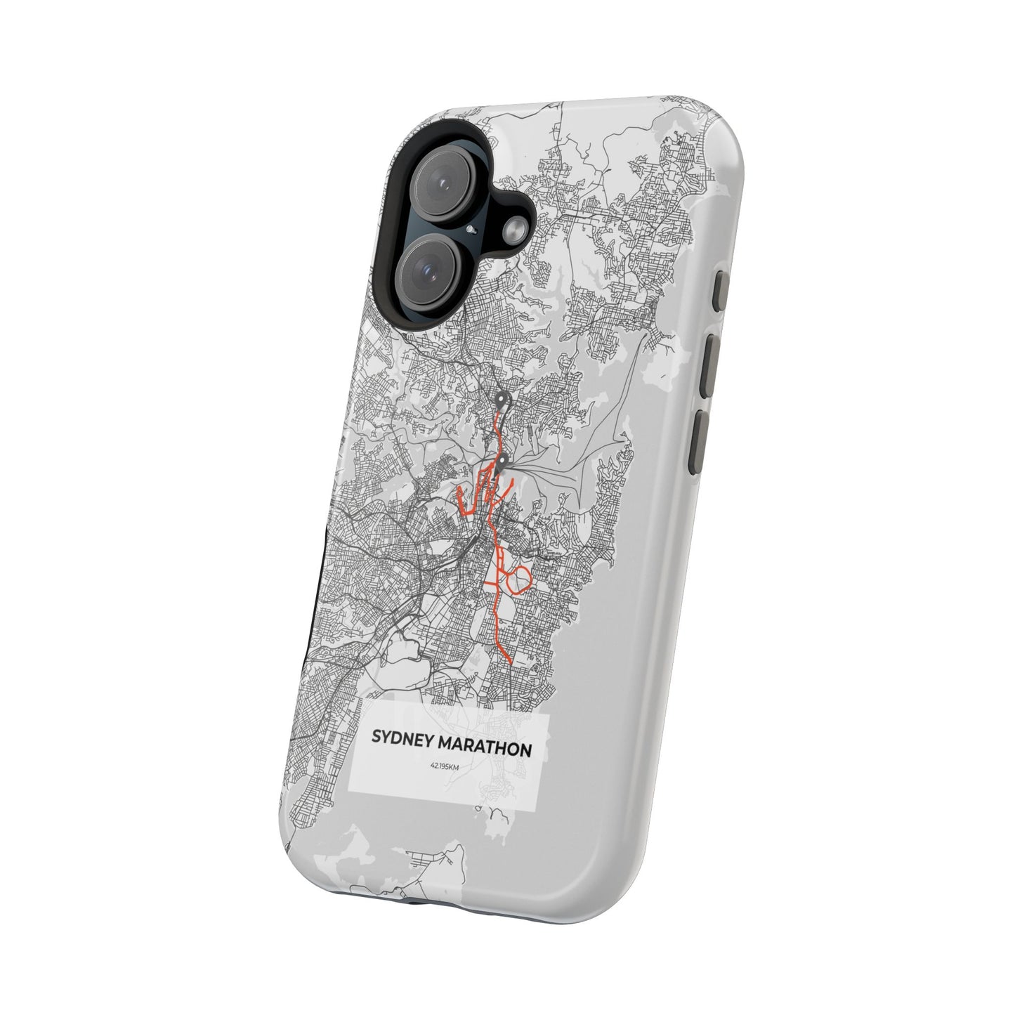 Sydney Marathon Route Magnetic Impact-Resistant Phone Case