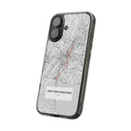 New York Marathon Route Clear Impact-Resistant Phone Case
