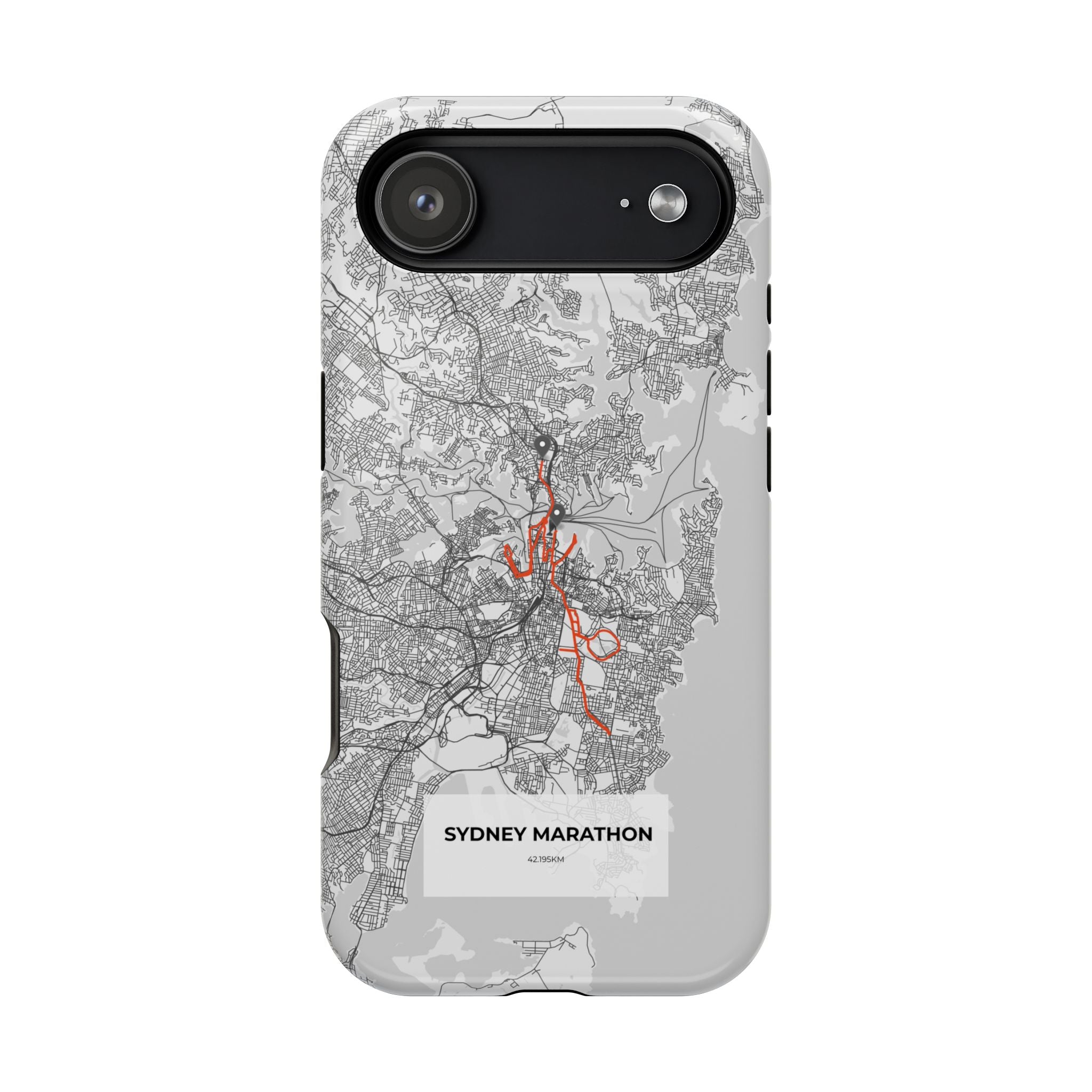 Sydney Marathon Route Magnetic Impact-Resistant Phone Case