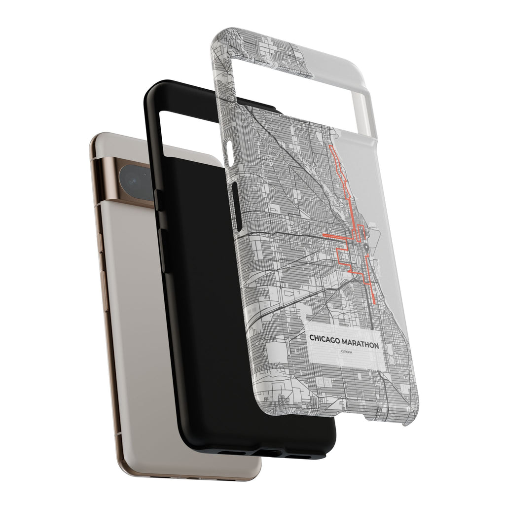Chicago Marathon Route Tough Phone Case