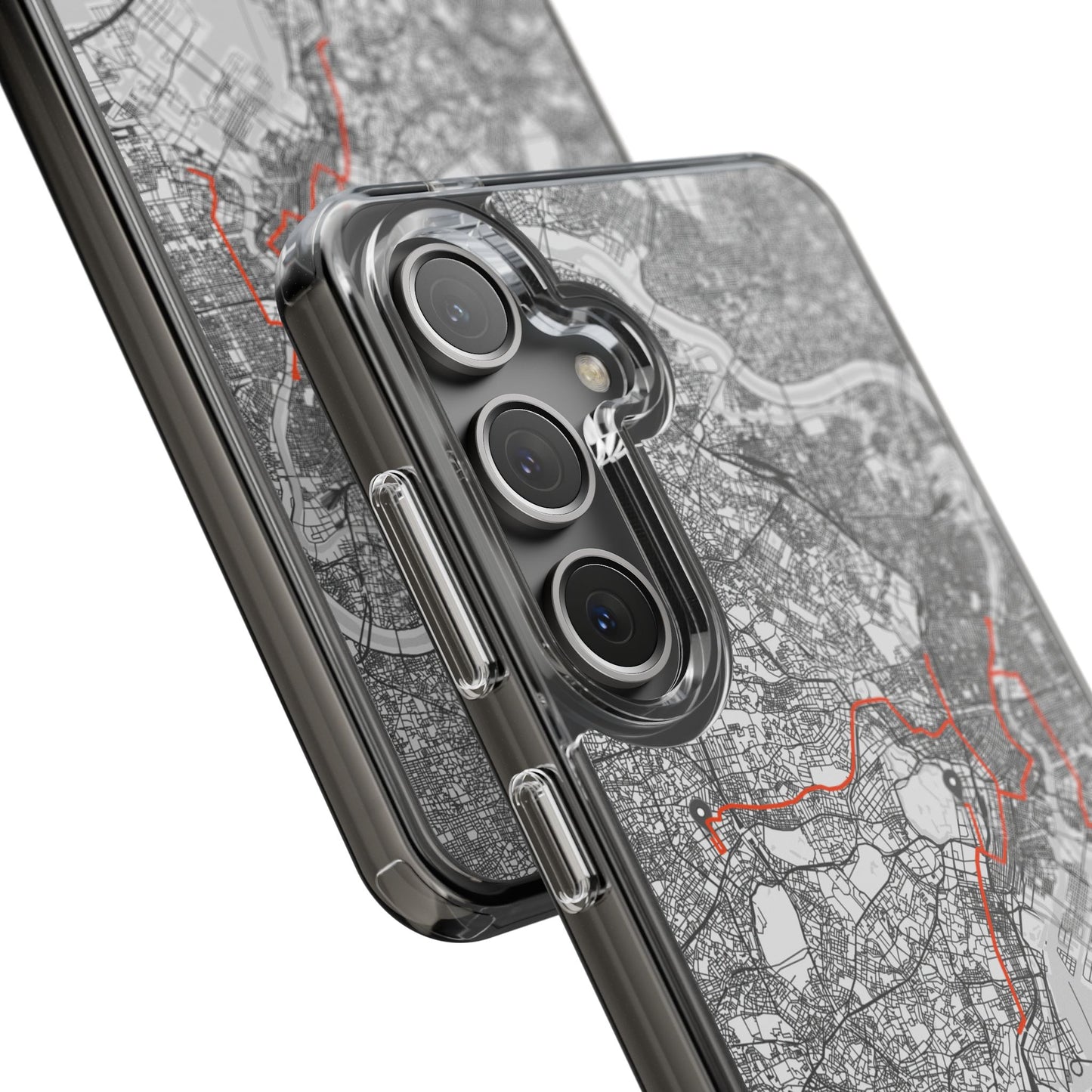 Tokyo Marathon Route Clear Impact-Resistant Phone Case