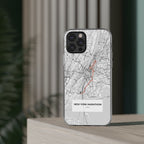 New York Marathon Route Clear Impact-Resistant Phone Case